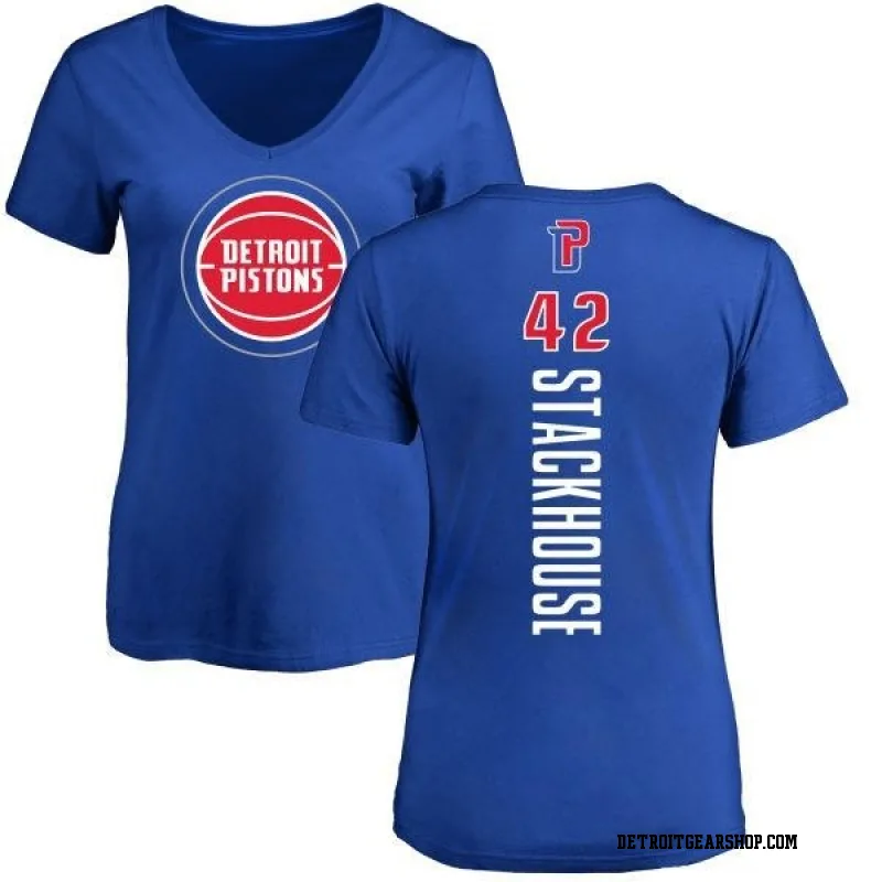 Royal Women's Jerry Stackhouse Detroit Pistons Backer Long Sleeve T-Shirt