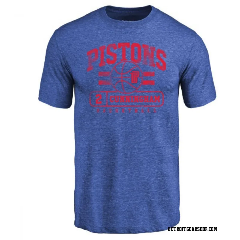 Royal Women's Cade Cunningham Detroit Pistons Sideline V-Neck T-Shirt